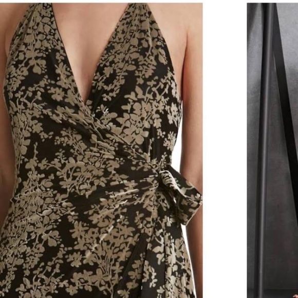 Dress the Population Erica VELVET Burnout Halter dress SIZE Small - Picture 9 of 14